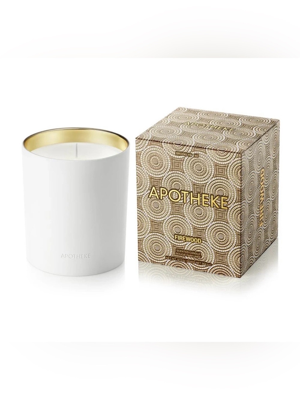 Apotheke Firewood Ceramic Candle